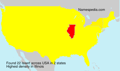 Surname Issert in USA