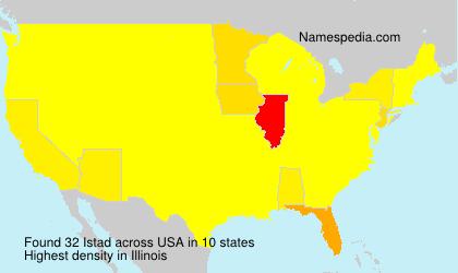 Surname Istad in USA