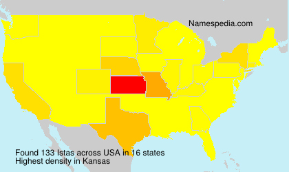 Surname Istas in USA