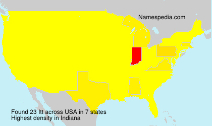 Surname Itt in USA