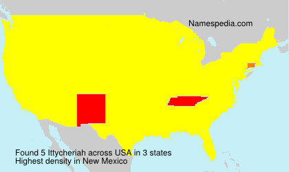 Surname Ittycheriah in USA