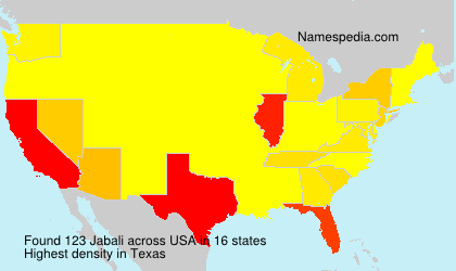 Surname Jabali in USA