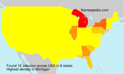 Surname Jabulani in USA