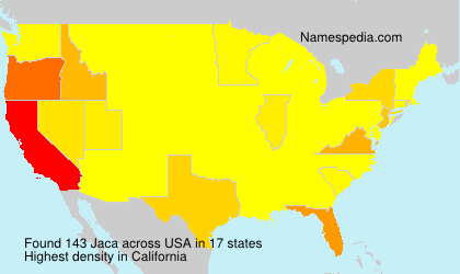Surname Jaca in USA