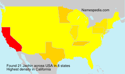 Surname Jachin in USA