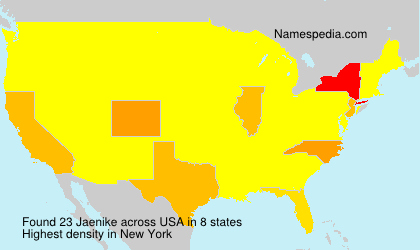 Surname Jaenike in USA