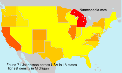 Surname Jakobsson in USA