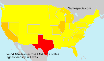 Surname Jaks in USA