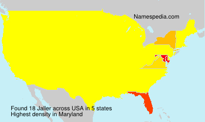 Surname Jaller in USA