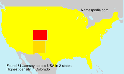Surname Jamsay in USA
