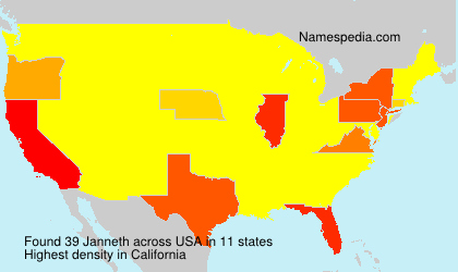 Surname Janneth in USA