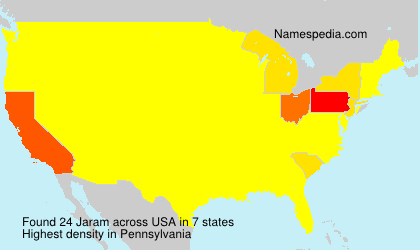Surname Jaram in USA