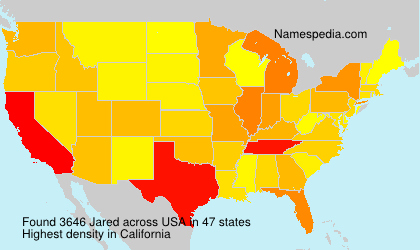 Surname Jared in USA
