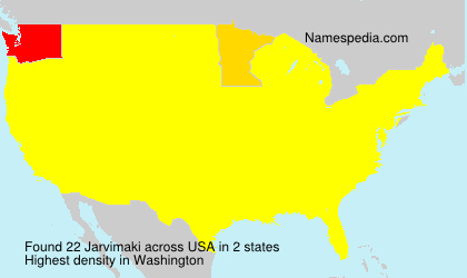 Surname Jarvimaki in USA