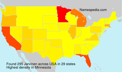 Surname Jarvinen in USA