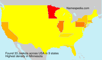 Surname Jaskola in USA