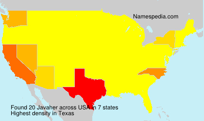 Surname Javaher in USA