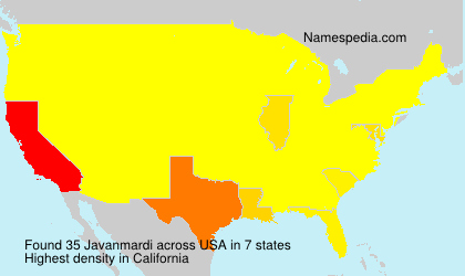 Surname Javanmardi in USA
