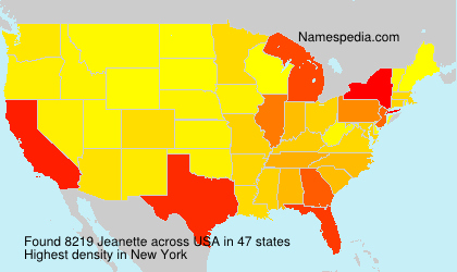 Surname Jeanette in USA
