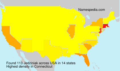 Surname Jedziniak in USA