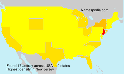 Surname Jeffray in USA
