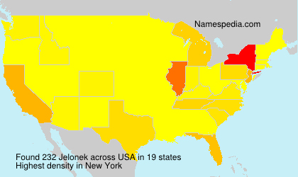 Surname Jelonek in USA