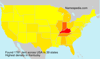 Surname Jent in USA