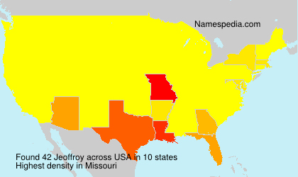 Surname Jeoffroy in USA