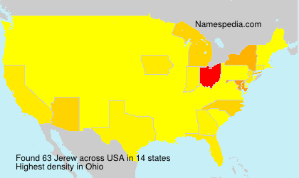 Surname Jerew in USA