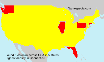 Surname Jeronim in USA