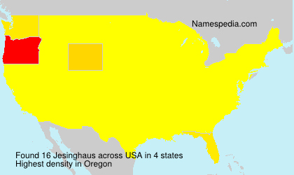 Surname Jesinghaus in USA