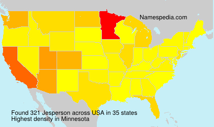Surname Jesperson in USA