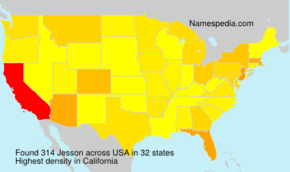 Surname Jesson in USA