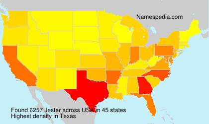 Surname Jester in USA