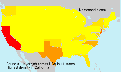 Surname Jeyarajah in USA