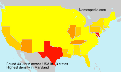 Surname Jibrin in USA