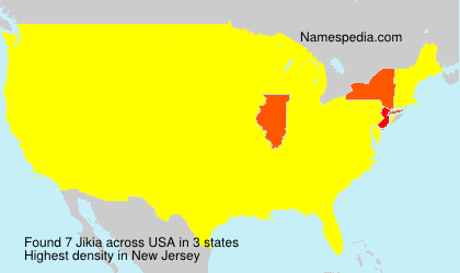 Surname Jikia in USA