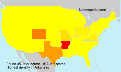 Surname Jiner in USA