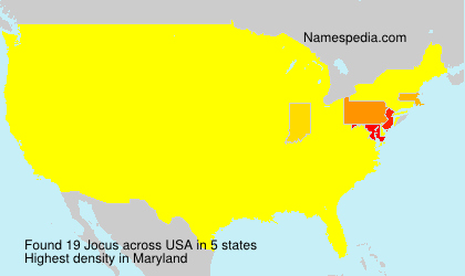 Surname Jocus in USA