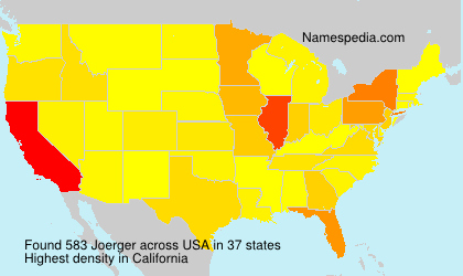 Surname Joerger in USA