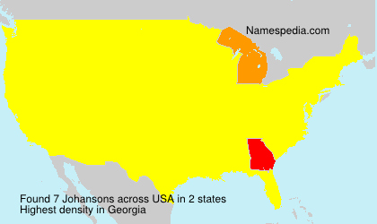 Surname Johansons in USA