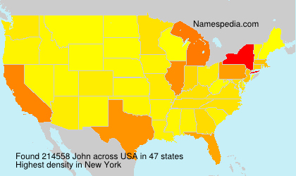 Surname John in USA