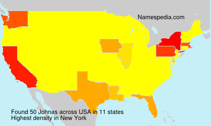 Surname Johnas in USA