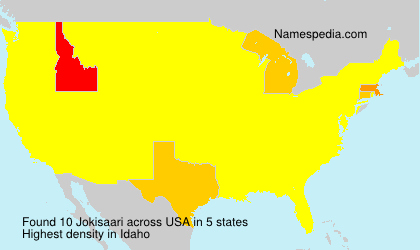 Surname Jokisaari in USA