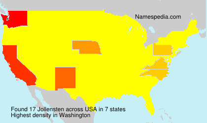 Surname Jollensten in USA