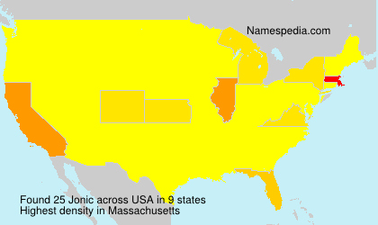 Surname Jonic in USA