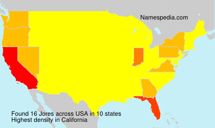 Surname Jores in USA