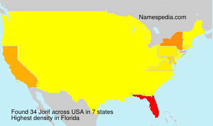 Surname Jorif in USA