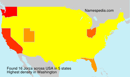 Surname Jorza in USA