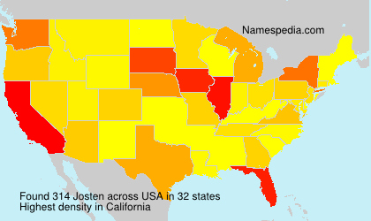 Surname Josten in USA